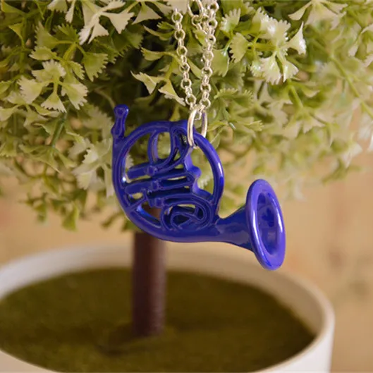 Как я встретил вашу маму синее французское ожерелье с подвеской в форме рога|necklace