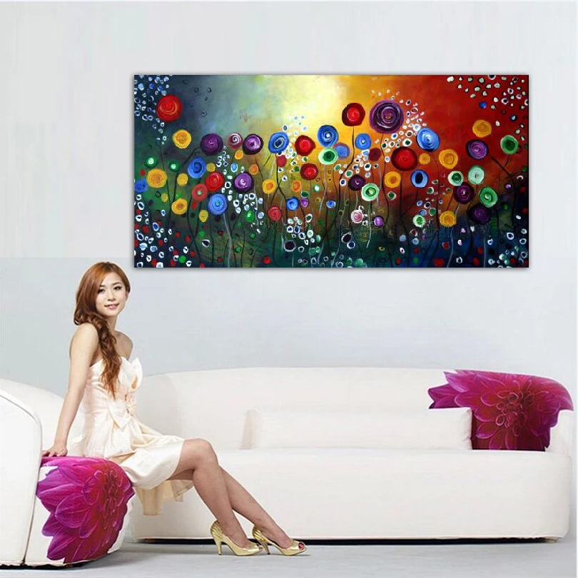 DONGMEI OILPAINTING Hand painted oil painting Home decoration High quality abstract art pictures Gift DM15031948 | Дом и сад