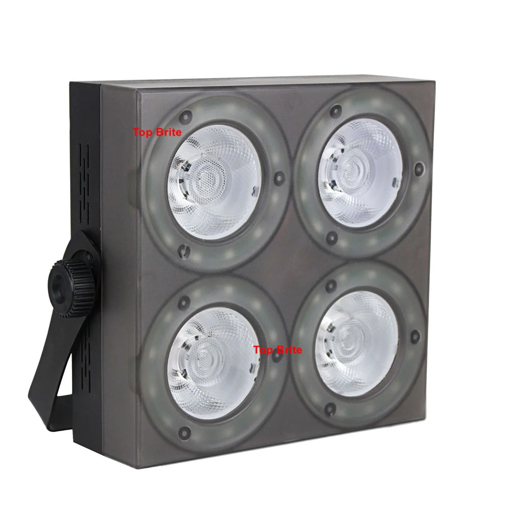 Новое поступление 4 глаза 4X30W RGB 3в1 светодиодный прожектор DMX COB 150 Вт плоский с 48 шт