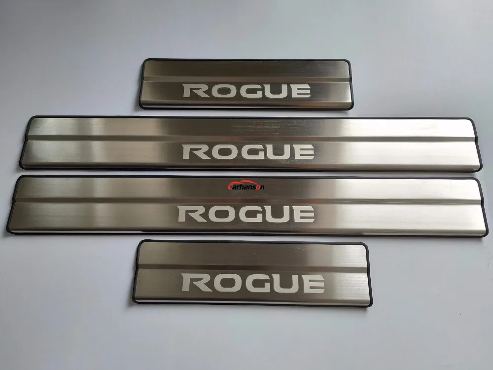 Аксессуары для стайлинга автомобилей для Nissan Rogue T32, Накладка на порог из нержавеющей стали, накладка на пороги, защитная накладка на пороги, Авто Наклейка
