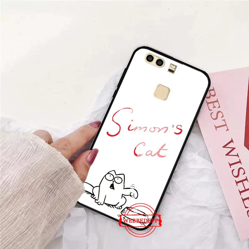 

Funny Cute Simons Glass Case for Huawei P10 lite P20 Pro P30 P Smart honor 7A 8X 9 10 Y6 Mate 20