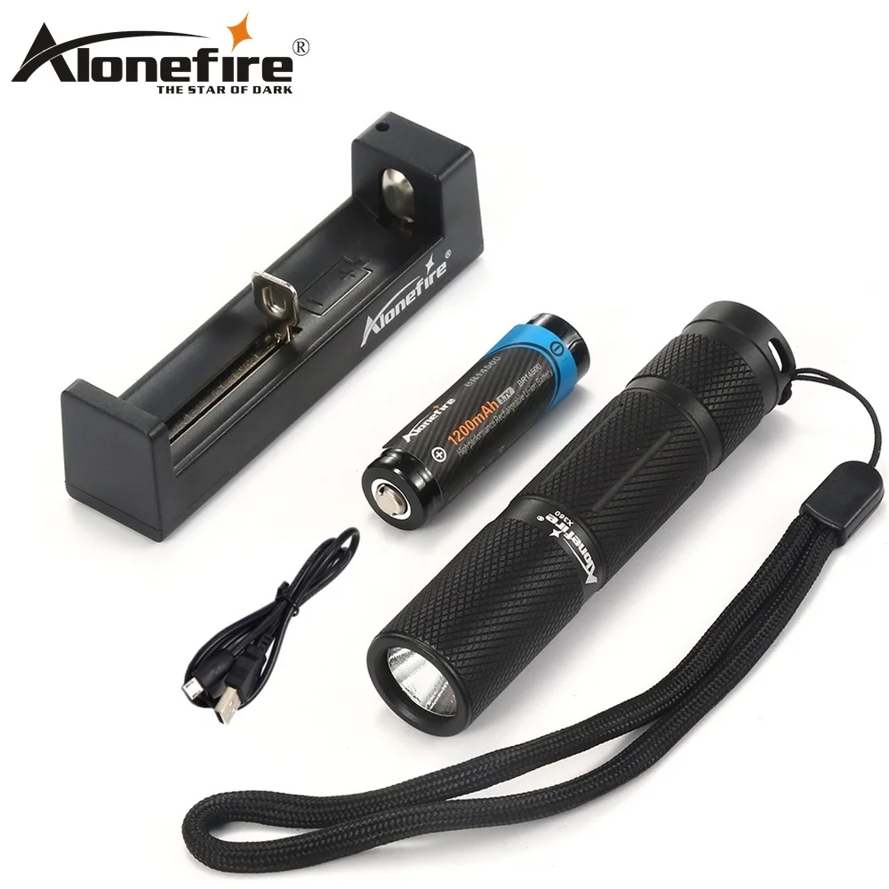 AloneFire X360 светодиодный фонарик 18650 сумка Cree XPG2 Мощный тактический мини AA для