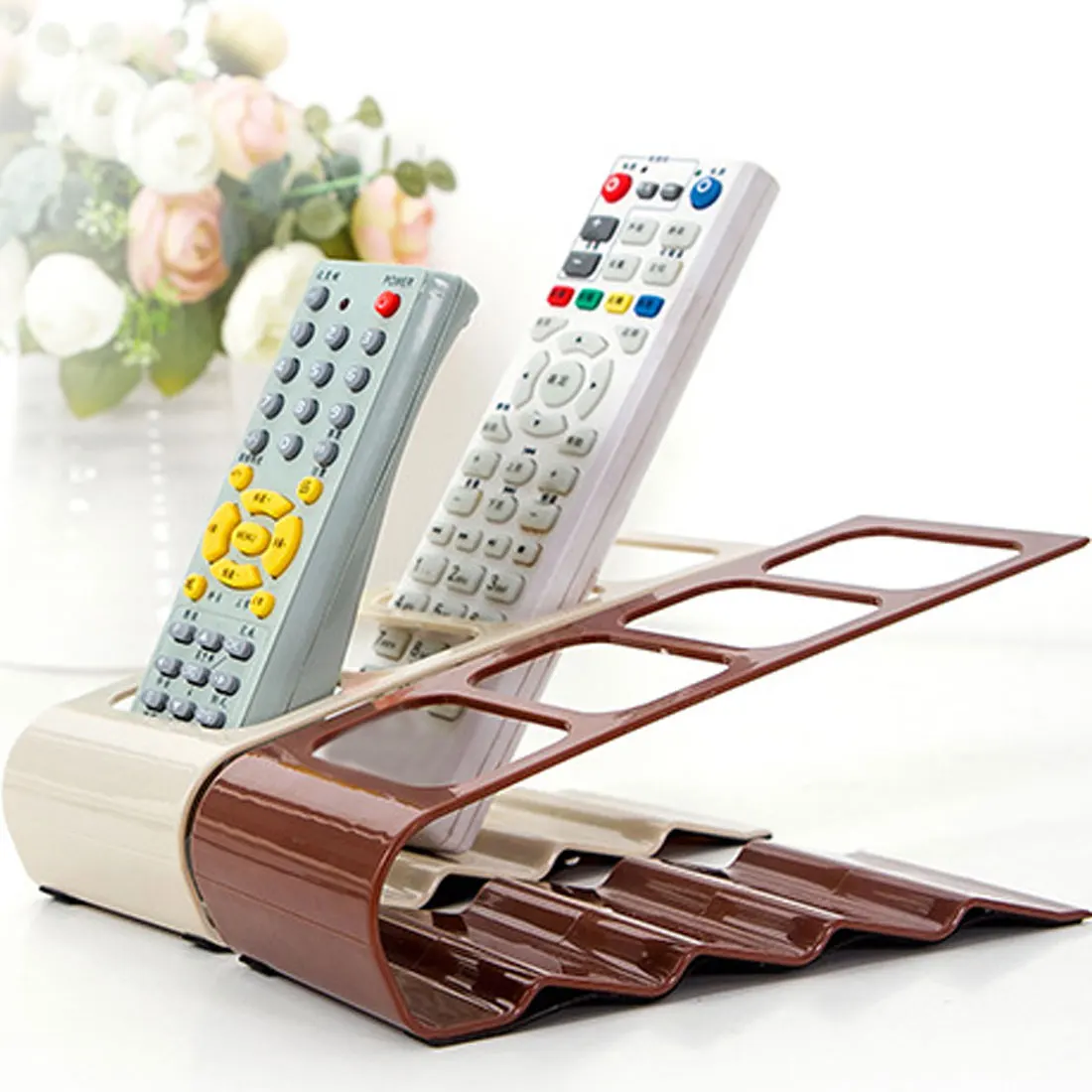 4 рамка пульт управления для хранения ТВ/DVD/VCR Органайзер практичный мобильный