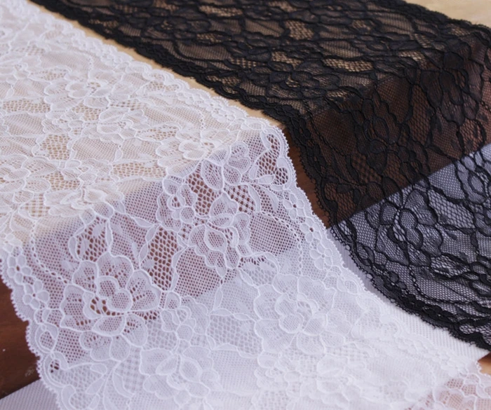 17 см белые черные эластичные кружевные украшения сделай сам Аксессуары для
