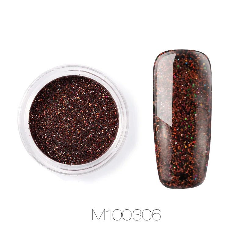 M100306 ROSALIND Nail Pigment Powder Nails Glitter Art Dip Powder Set Gel Polish Mirror Manicure Sparkles For Nails Chrome Pigment Art - Цвет: M100306