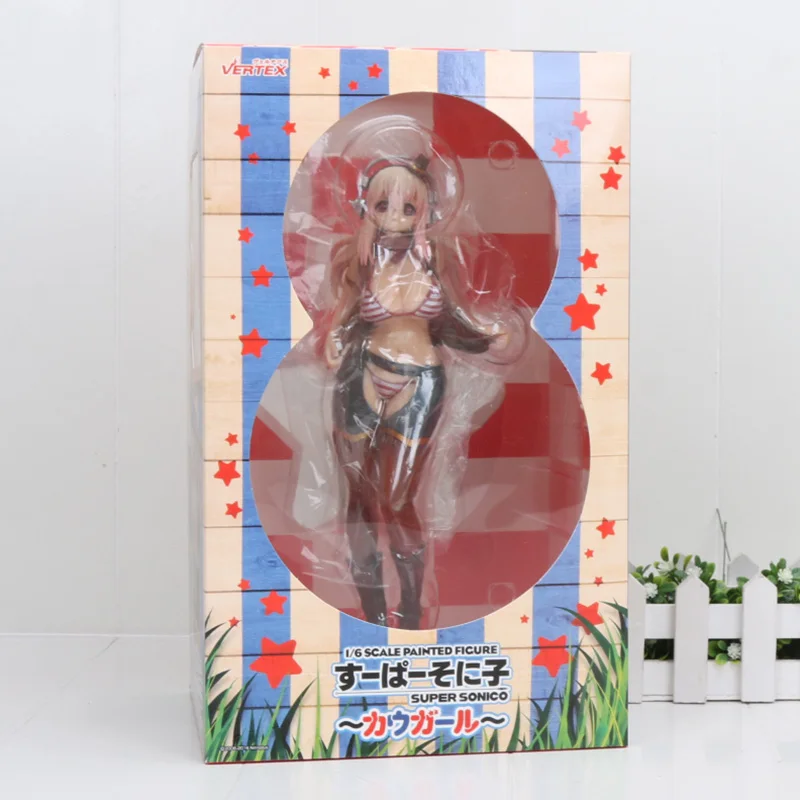 6768 in box Аниме supersonico фигурка школьная форма для девочек супер купальный костюм Sonico бикини Горячая Коллекционная модель игрушки куклы - Цвет: 6768 in box