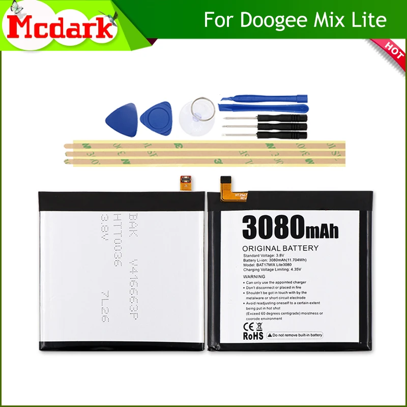 Сменный аккумулятор Mcdark Для Doogee Mix Lite высококачественный большой емкости 3080 мАч