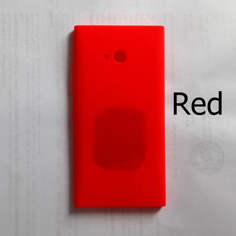 Red without NFC Новая задняя крышка для Nokia 730 735 корпус батареи Чехол для Lumia от Nokia 735 730 чехол без логотипа плюс 1 шт пленка - Цвет: Red without NFC