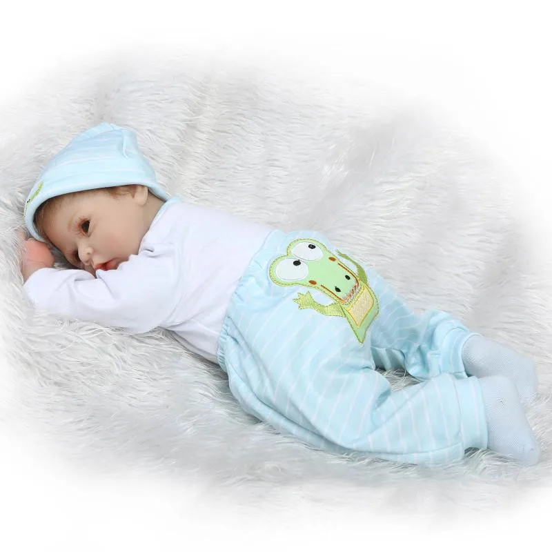 Силиконовая кукла Reborn каваи Новорожденные спящие детские игрушки подарок на