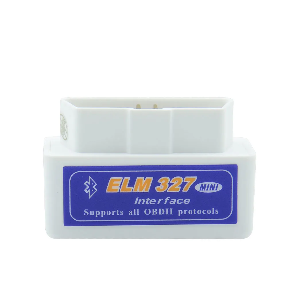 Супер Мини ELM327 Bluetooth V2.1 OBD2 автомобильный диагностический инструмент ELM 327 - Цвет: White