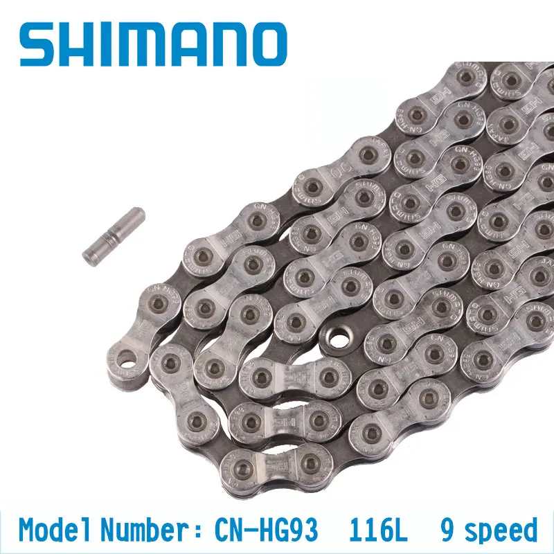 Shimano Deore HG93 9 скоростная цепь MTB/горный велосипед HG-X 116л для шоссейного велосипеда |
