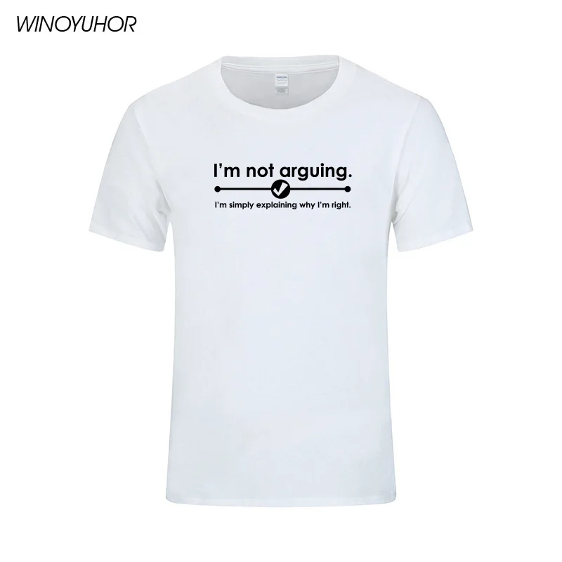 Я не говорю я объясняю почему права футболка забавный подарок Camiseta хлопковая с