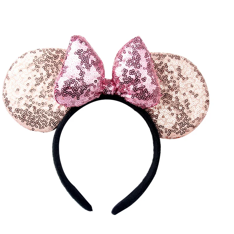 @ 1 шт. заколка для волос в классическом горошек с блестками и Минни Маус ушками