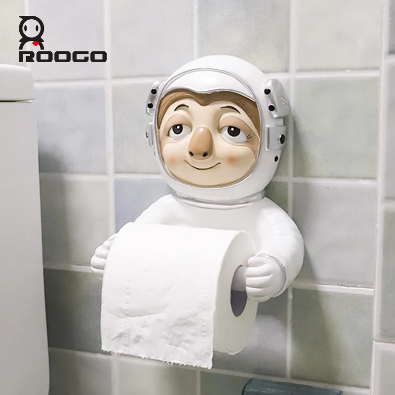 Roogo керамический держатель для туалетной бумаги мультяшное животное космос