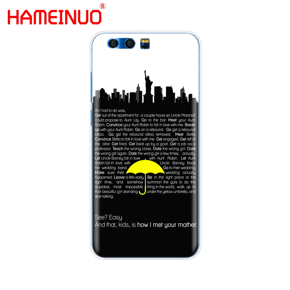 HAMEINUO Как я встретил вашу маму himym цитаты чехол для телефона Huawei Honor 10 V10 4A 5A 6A 7A 6C 6X 7X