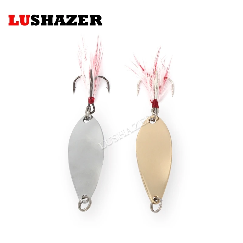 Lushazer ложка приманка 10 г металлическая Спиннербейт жесткие приманки
