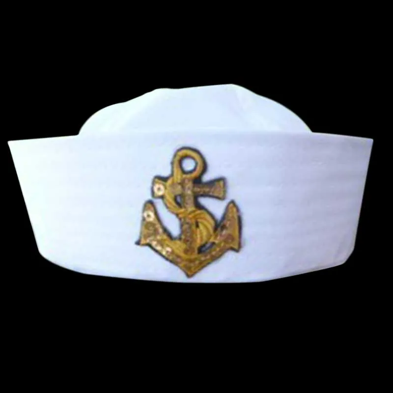 style 4 Шляпа моряка, белая шляпа, темно-синяя морская Кепка, военная Кепка с якорем, морским гребнем, морским маскарадным платьем, шапка медсестры, карнавальный костюм, BH - Цвет: style 4