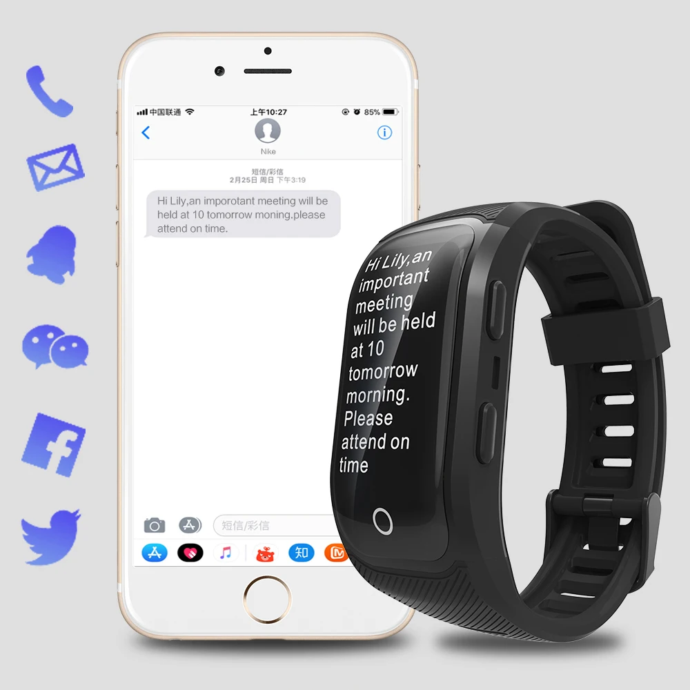 SENBONO IP68 Водонепроницаемый Bluetooth gps наручные смарт-браслет пульсометр измеритель высоты активности фитнес-трекер спортивный браслет