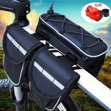 Bicycle Bag Frame Front Mobile Phone Bags Mountain Touch Screen Top Pouch Tube  MTB Bike Cycling Waterproof Cover Accessories