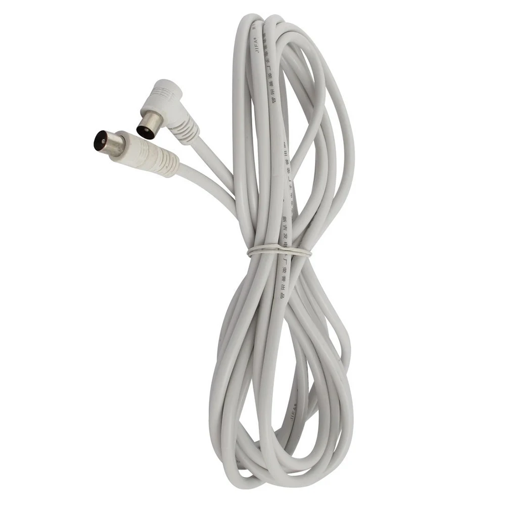 

PAL Male to Male TV Lead Shielded Aerial Coaxial Cable 5M 16.4ft White