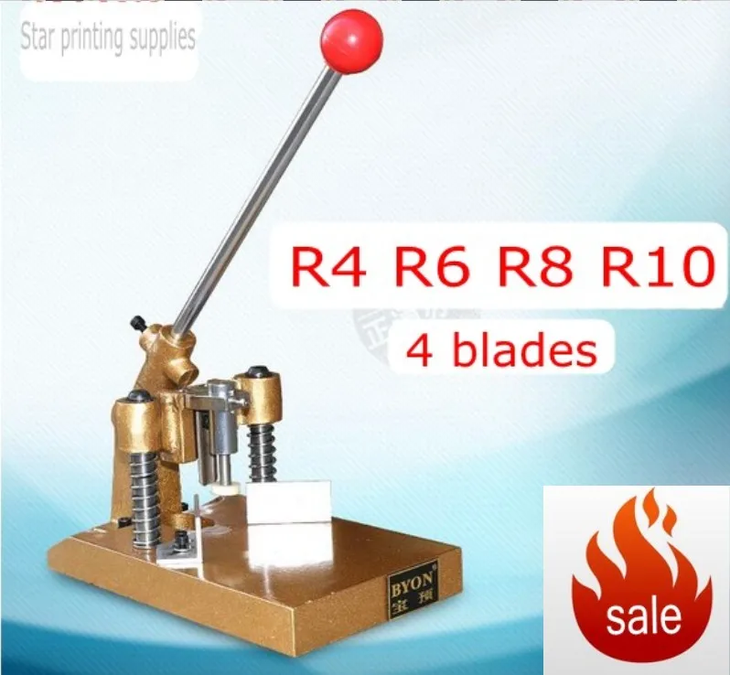 Ручная угловая машина для резки бумаги картона фотокниг бирок с 4 лезвиями R4 R6 R8