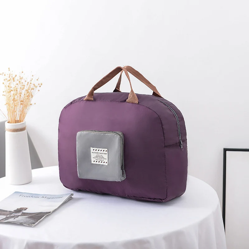 Purple HMUNII INS новая упаковочная сумка для переноски, сумка для путешествий, спортивная сумка, водонепроницаемая сумка для женщин и девочек, аксессуары для путешествий - Цвет: Purple