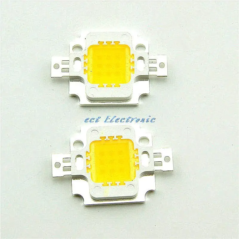 

Double gold wire high brightness Warm white 10W High Power LED integrated light source lamp beads