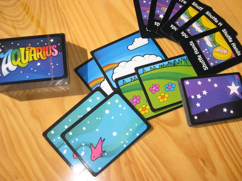 1 карточная игра Aquarius популярные настольные игры для вечеринок с цветами девочек