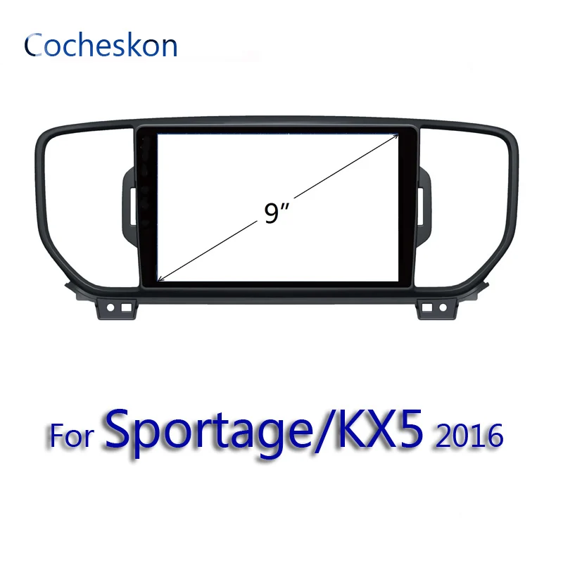 Для Kia sportage интерьер 2016 9 дюймов двойной din для рамки радио|Панели| |