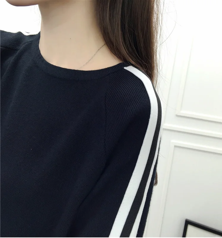 Knit sweater dress female spring and autumn 2020 new Korean fashion loose two-piece package hip skirt suit |