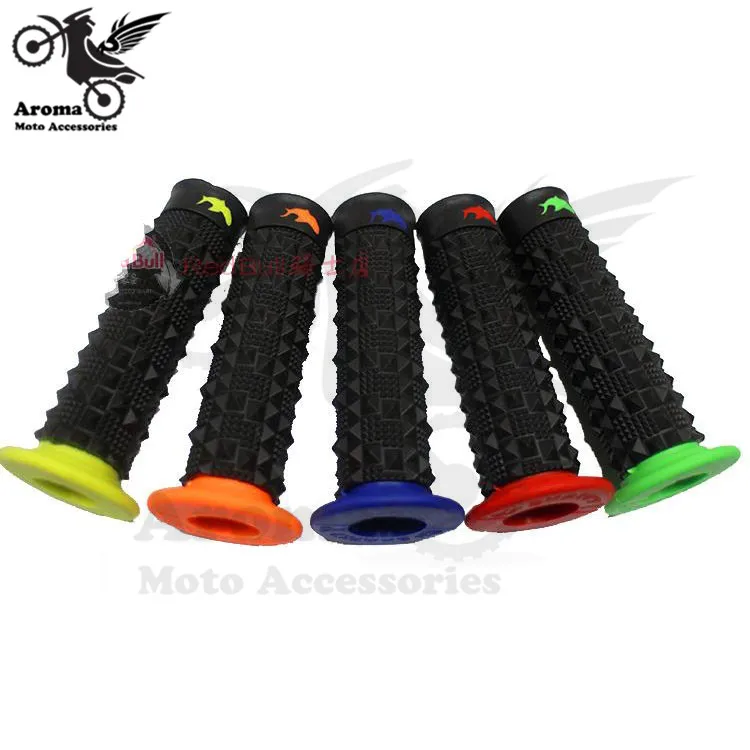 Бесплатная доставка мотоцикл Резина Гель Для Рук Захваты Руль зеленый Мотоцикл