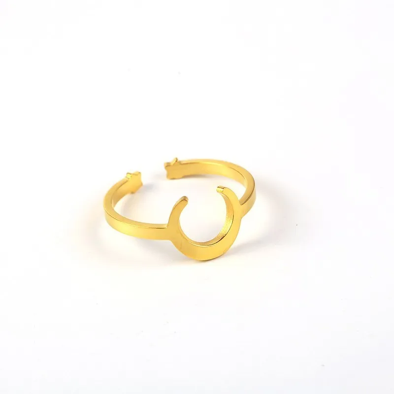 RIR кольцо серебряного цвета с натуральным звездным небом на полумесяц