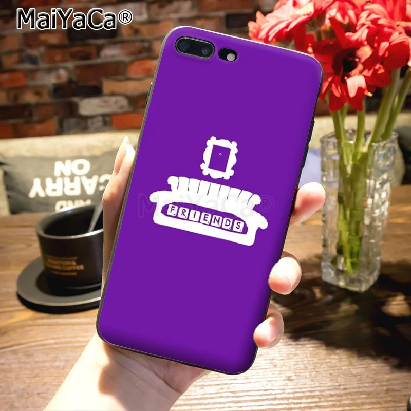 MaiYaCa friends tv силиконовый мягкий чехол для телефона для iPhone 8 7 6S Plus X XS MAX XR 5S SE 11pro чехол серия friends фиолетовая дверь - Цвет: 25