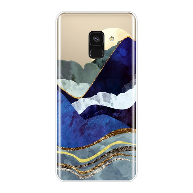 Мягкий чехол для телефона Mountain Sun силиконовый Samsung Galaxy A6 A8 Plus 2018 A5 A7 A3 2016 2017|Бамперы|