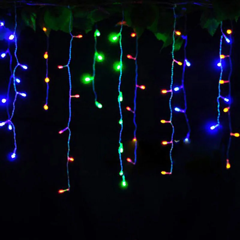 DCOO 4*0 6 м занавеска сосулька струнные огни 96Led 8 режимов Droop водонепроницаемые