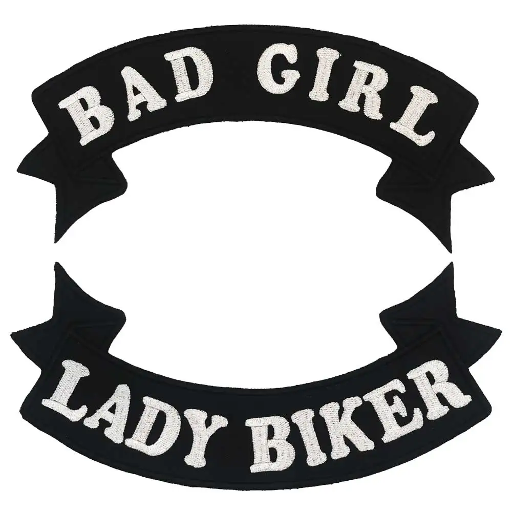 BAD GIRL LADY Байкер Рокер вышитые Панк Байкер нашивки одежда наклейки Одежда Аксессуары значок