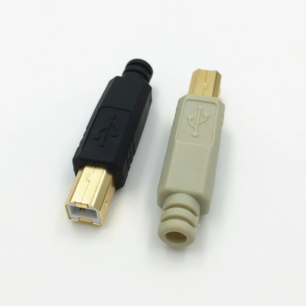 Позолоченный разъем USB 2 0 B Type 4 Pin для принтера шт. переходник в сборке припоя