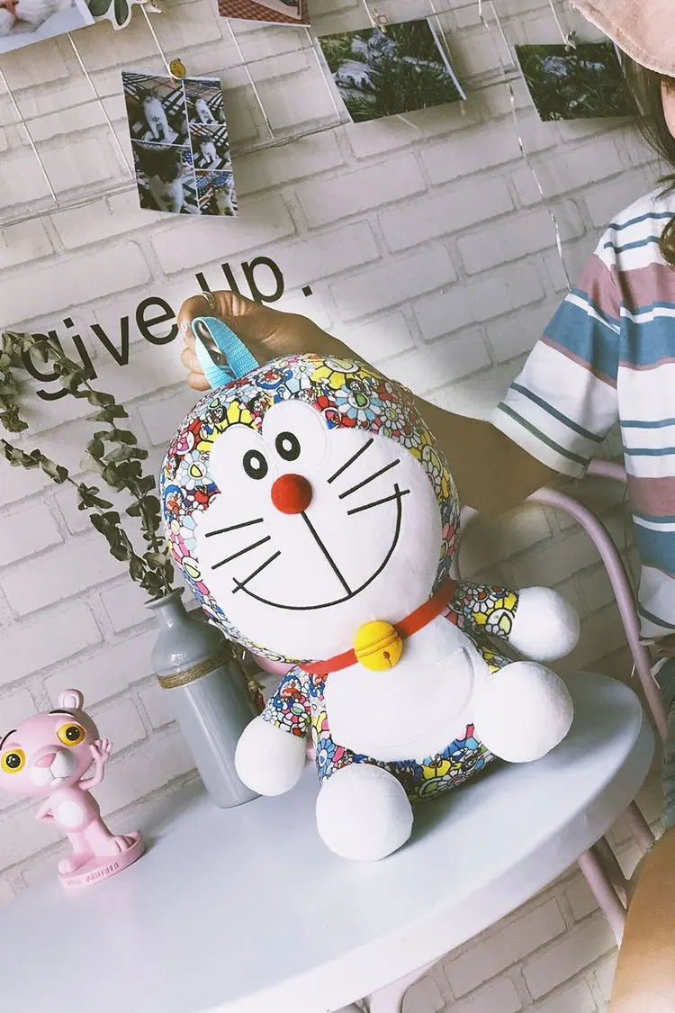 Kawaii ткань мультфильм аниме дети плюшевые рюкзаки детского сада детская мягкая сумка mkd3 Doraemon кошка робот мешок