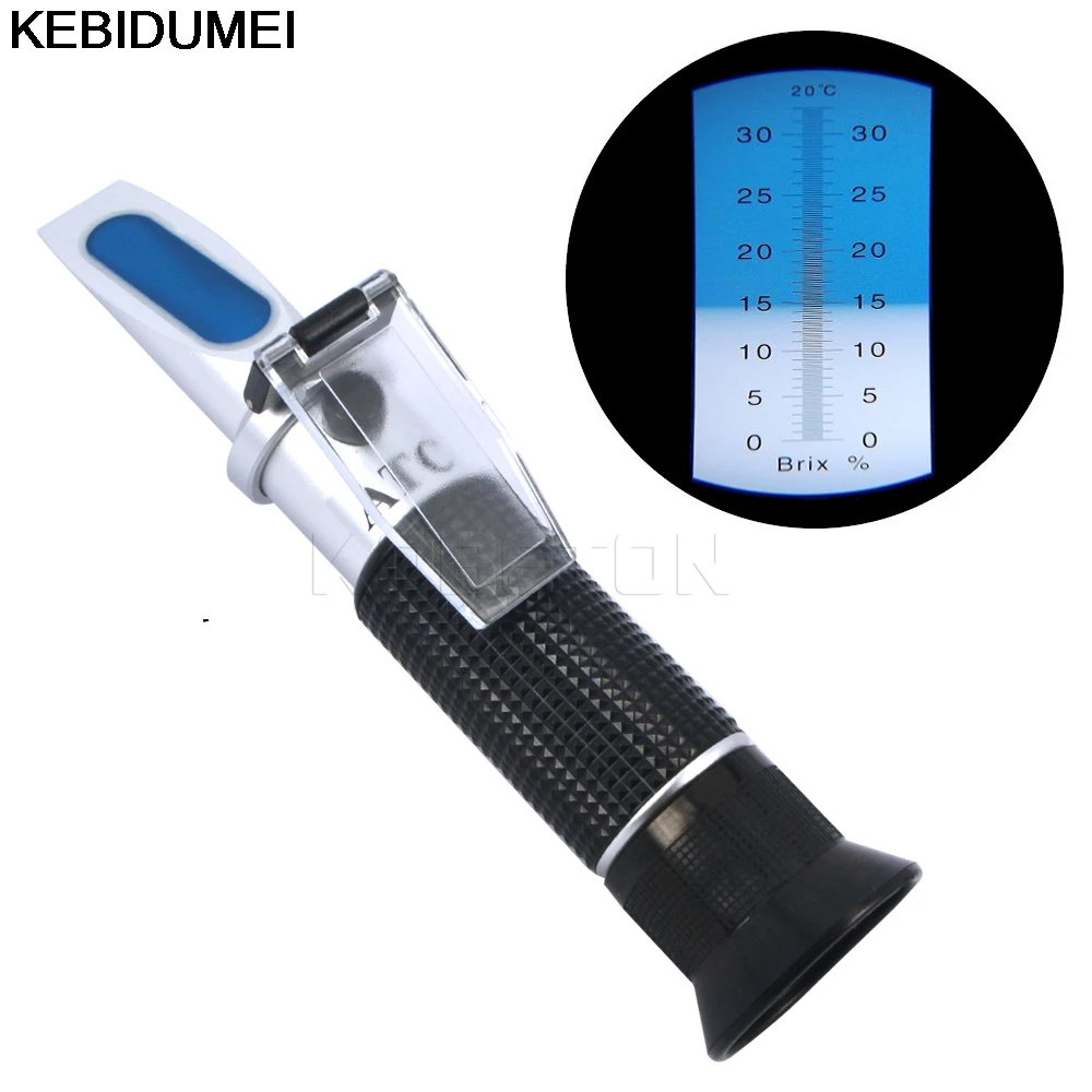 Brix Refractometer 0~32% RHB-32ATC Optical Sugar Food Beverages ATC Content RZ113 Meter Tool Test Handheld | Инструменты
