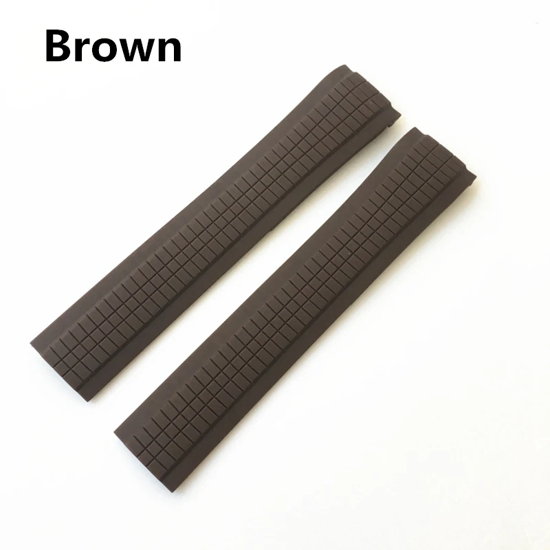 MREJUST 21mm Black Brown Green Blue White Orange Silicone Rubber Watch Strap Band For PP Patek Aquanaut Philippe 5167R 5167A
