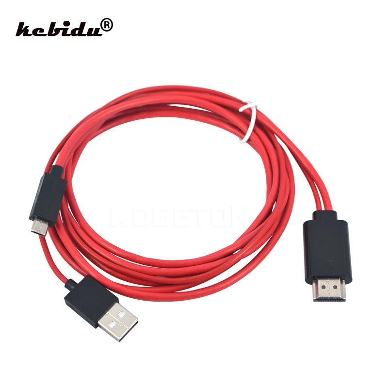 1080P Full HD Micro USB к HDMI совместимый кабель для выходного аудио адаптера HDTV адаптер 5Pin