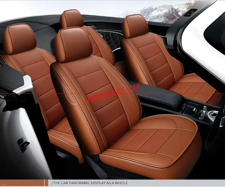Кожаный чехол для автомобильного сиденья QDAEROHIVE automovil toyota solaris RAV4 skoda rapid bmw e46 Land