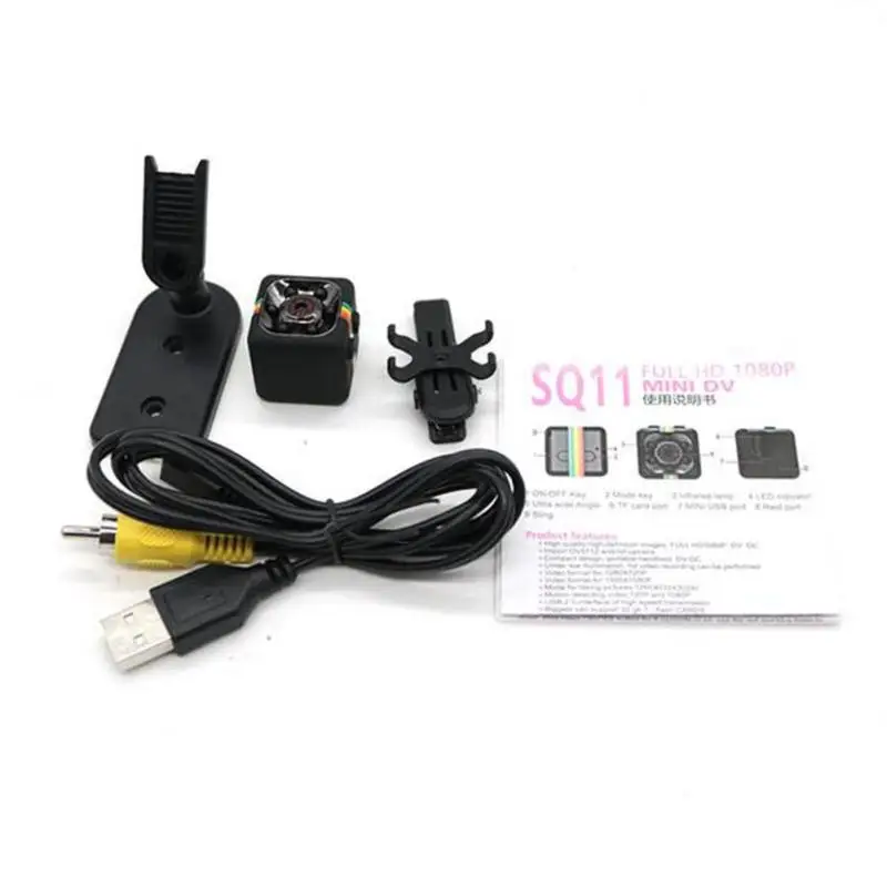 2017 SQ11 мини 1080 P Камера 12MP Ночное видение видеокамера Регистраторы Спорт HD Mini DV Cam с