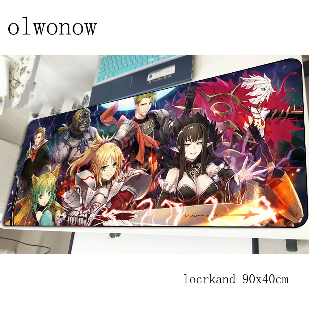 Fate Apocrypha коврик для мыши с изображением 90x40 см новинка игровой геймер толстый игра