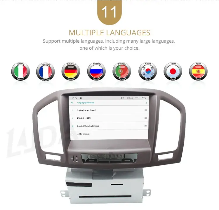 LJDA Android 10,0 Автомобильный DVD плеер для Opel Vauxhall Opel Insignia 2009 2010 2011 2012 gps Navi 2 Дин радио мультимедиа WI-FI стерео