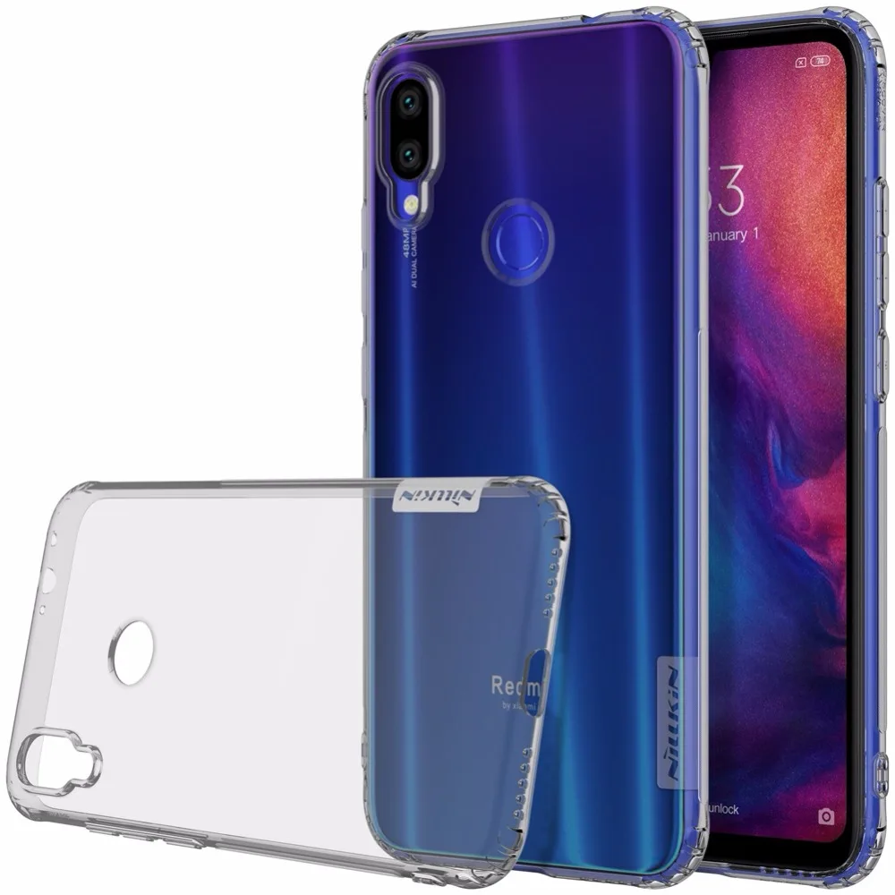Чехол для Xiaomi redmi note 7 Оригинальный чехол NILLKIN Nature прозрачный ТПУ мягкий из |