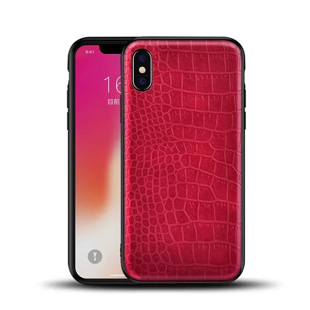 Retro Vintage Phone Bag Case For Iphone X 6 6s 7 8 Plus Crocodile Snake Skin Pattern Soft Protective Cover Shell iphoneX 10 |
