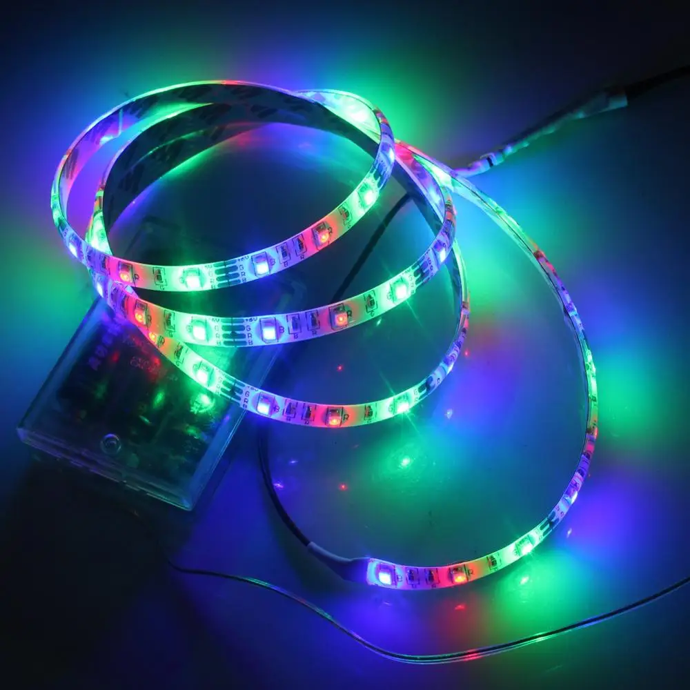 Светодиодная лента 3528 SMD 60 светодиодов/м RGB с пультом дистанционного управления