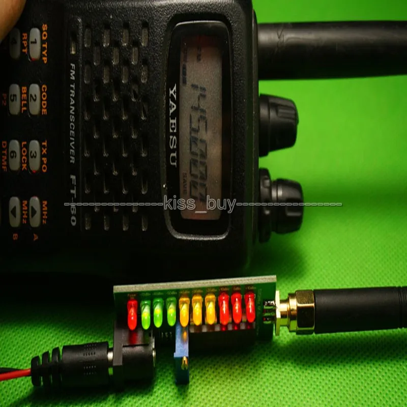 2 м 500 МГц измеритель напряженности поля/светодиодный поля 70dBm ~ 10dBm FM/FM T с