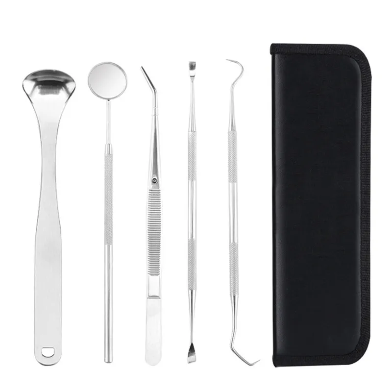 

6 Pcs/ Set Dental Tool Dental Mirror Stainless Steel Dental Tool Mouth Mirror Dental Kit Instrument Dental Pick Dentist Prepare